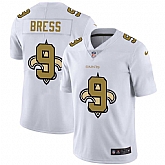 Nike Saints 9 Drew Brees White Shadow Logo Limited Jersey Yhua,baseball caps,new era cap wholesale,wholesale hats